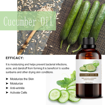 Wholesale bulk price pure organic cold pressed cucumber seeds extract 100% pure natural organic cucumber seed oil
