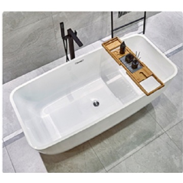 1700mm Oval Indoor Adult Acrylic Soaking Bathtub