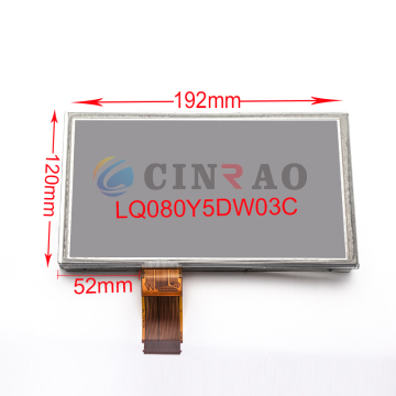 8 Inch LCD Digitizer LQ080Y5DW03 Touch Screen 192*120 MM for Car Replacement