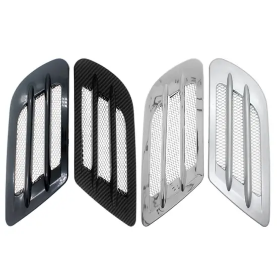 Universal Car Side Fender Wing Air Vent Cover Decoration Hood Intake Trim - Car Styling Exterior" 

However, for better SEO and readability, you might consider:

"Universal Car Side Fender Air Vent Cover & Hood Intake Trim for Exterior Styling