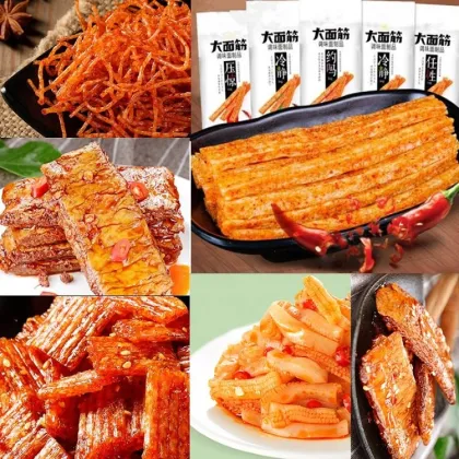 Spicy Dough Hot Strips Production Line Machinery