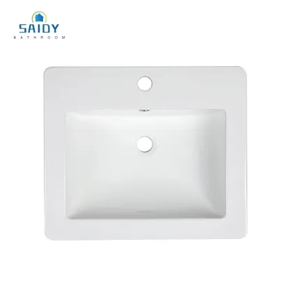 CUPC Modern White Rectangle Undercounter Bathroom Sink Basin
