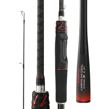 OEM Ultra-Light 40T Carbon Fiber Spinning and Casting Fishing Rods 1.8m-2.7m for Rivers and Lakes
