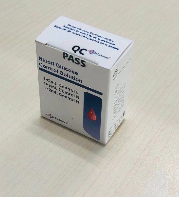 Produto de controle para verificação do nível de clucose no sangue