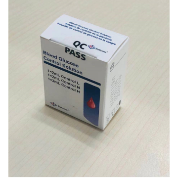 Produto de controle para verificação do nível de clucose no sangue