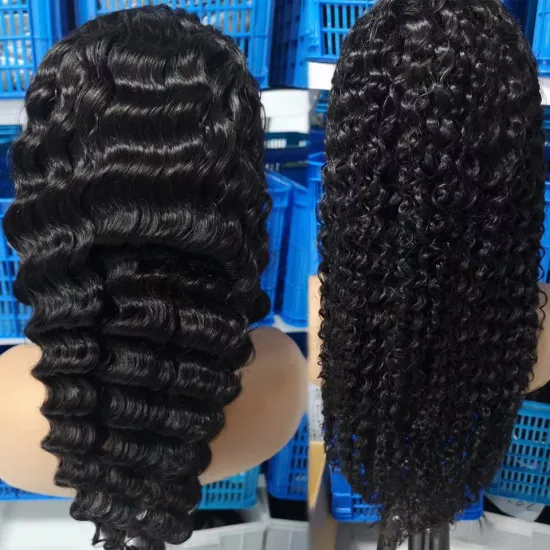 Raw Indian Hair Vendors Woman's Hair Virgin Cuticle Aligned Hair Hd Lace Wig Kinky Curly Wigs 360 Lace Frontal Wig