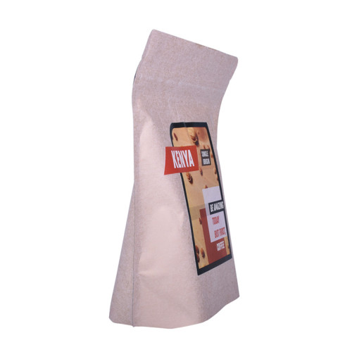 Stand up kraft paper coffee bag pack with vent