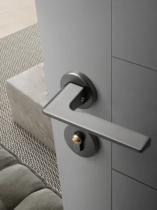 Door and window handles thin coating powder coating