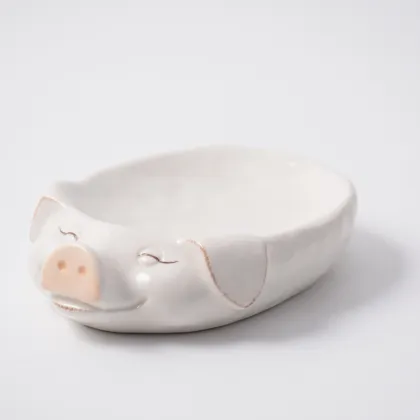 White porcelain towel ring foam pump for hand sanitizer