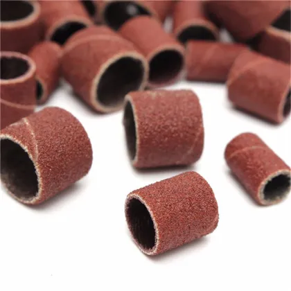 Nail Drill Bits and Sanding Bands for Pedicure Dremel Drill Rotary Tools (1/2, 3/8, 1/4 Inch)