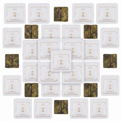 2026 Bingdao Golden Leaf Raw Puer hTea 8g Mini Cakes