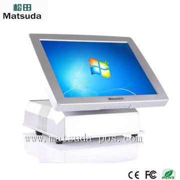 promotional 15 inch DDRIII 2G touch screen all in one edc pos terminal