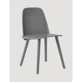 Modern commerical wood nerd dining chair