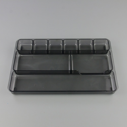 9-Section Drawer Organizer Black