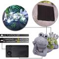 Frog Garden Statues with Solar Powered Lights