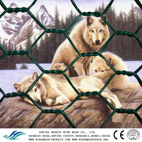 Hex. wire mesh in bidirectional twists Electro Galvanized After Weaving