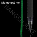 Green PVC coated steel wire rope