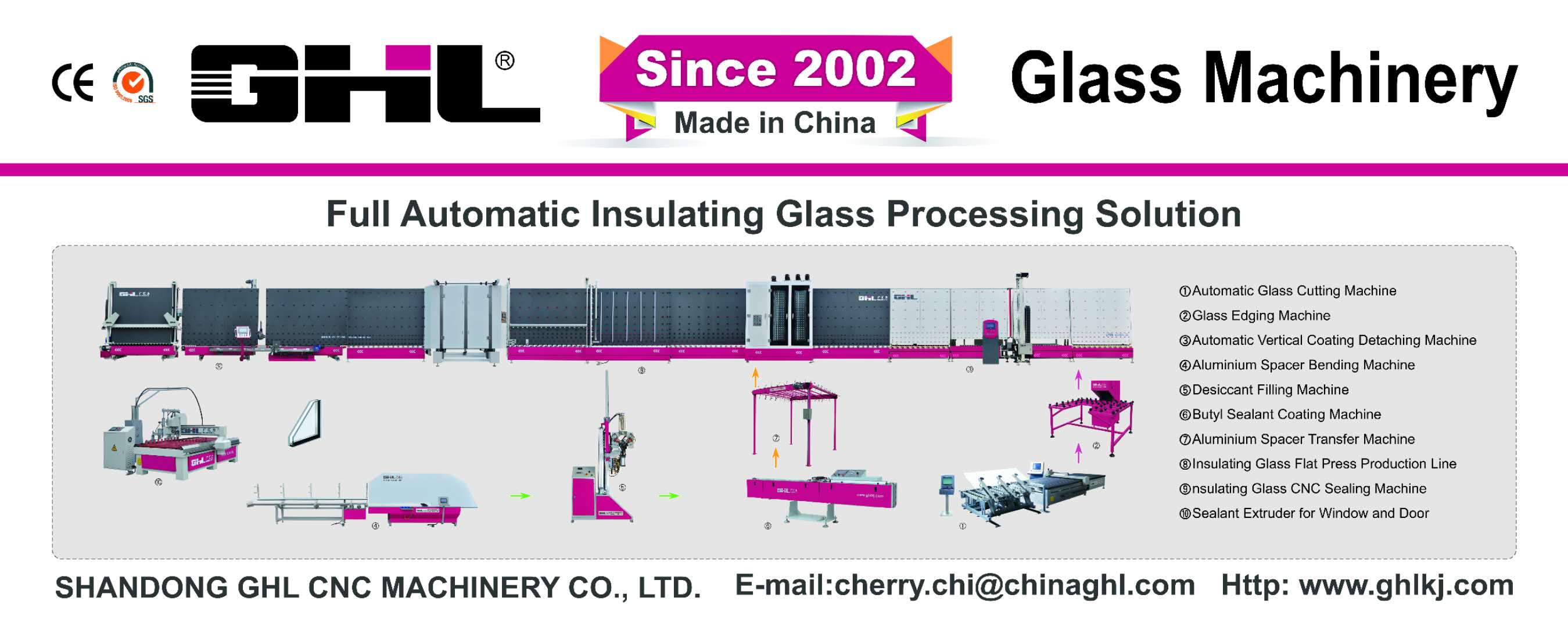Insulating glass production line 