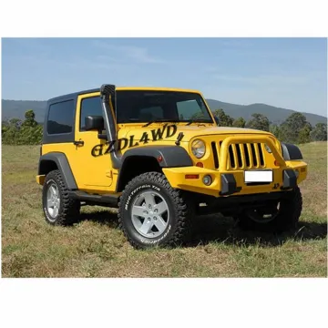 Raised Air Intake Snorkel Kit for Wrangler JK 2008-2018 with LLDPE Vehicle Snorkel and Rubber Accessories