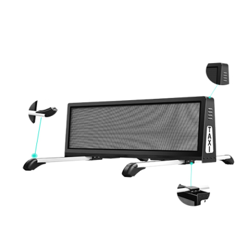 Outdoor Capacitive Factory Price Waterproof High-Quality Full Color Taxi Top LED Display for Advertising