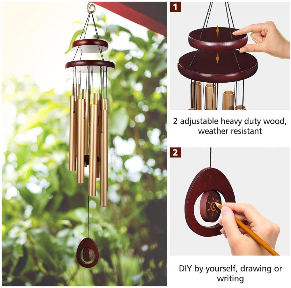 Wind Chimes Memorial para fora