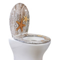 Duroplast Toilet Seat Soft Close in two-starfish pattern