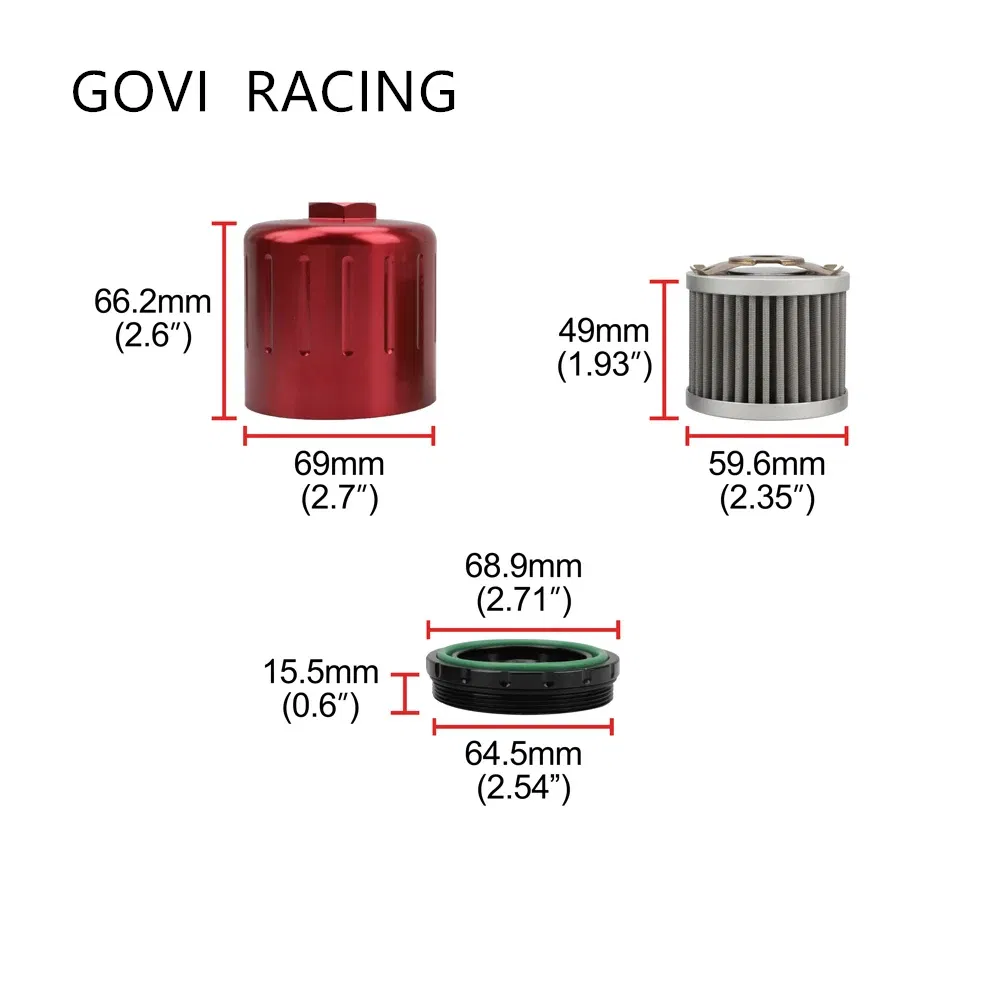 Filtro dell'olio adatto alla filetta Honda Acur M20X1.5 con magnete