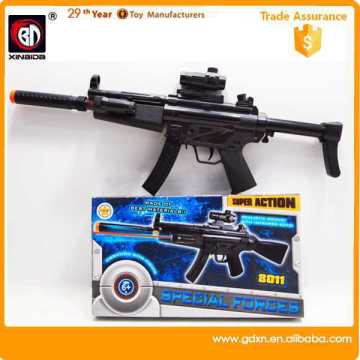 2015 hot plastic electric gun, electric sound gun toys for kids