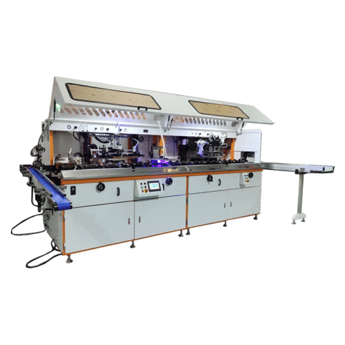 Machine d&#39;imprimerie d&#39;écran automatiques dirigée par des servo UV