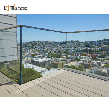 Frameless Balustrade Glass Railing for Swimming Pools: U-Channel System