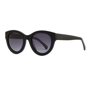 Frauen übergroße UV400 polarisierte Farbtöne Acetat -Sonnenbrille