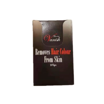 Toallitas húmedas removedor de color de cabello de marca privada