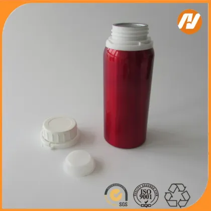 Supply empty cheap golden 500ml fragrance essential aluminium bottle