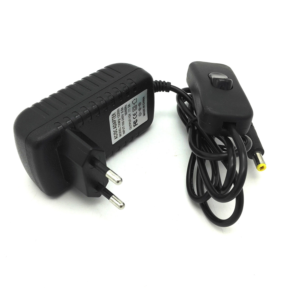 12V 2A New AC 100V-240V Converter power Adapter DC 2000mA Power Supply US Plug DC 5.5mm x 2.1mm Free shipping