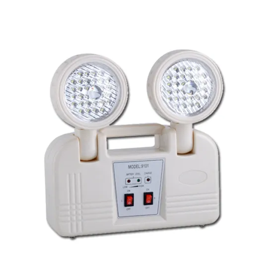 JIMING LE298 2x6W Rechargeable Twin Emergency Light: Powerful, Long-lasting, Portable with Easy Fixing - Perfect for Safety and Convenience