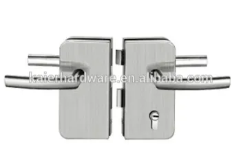 Excellent quality right double open glass lock
