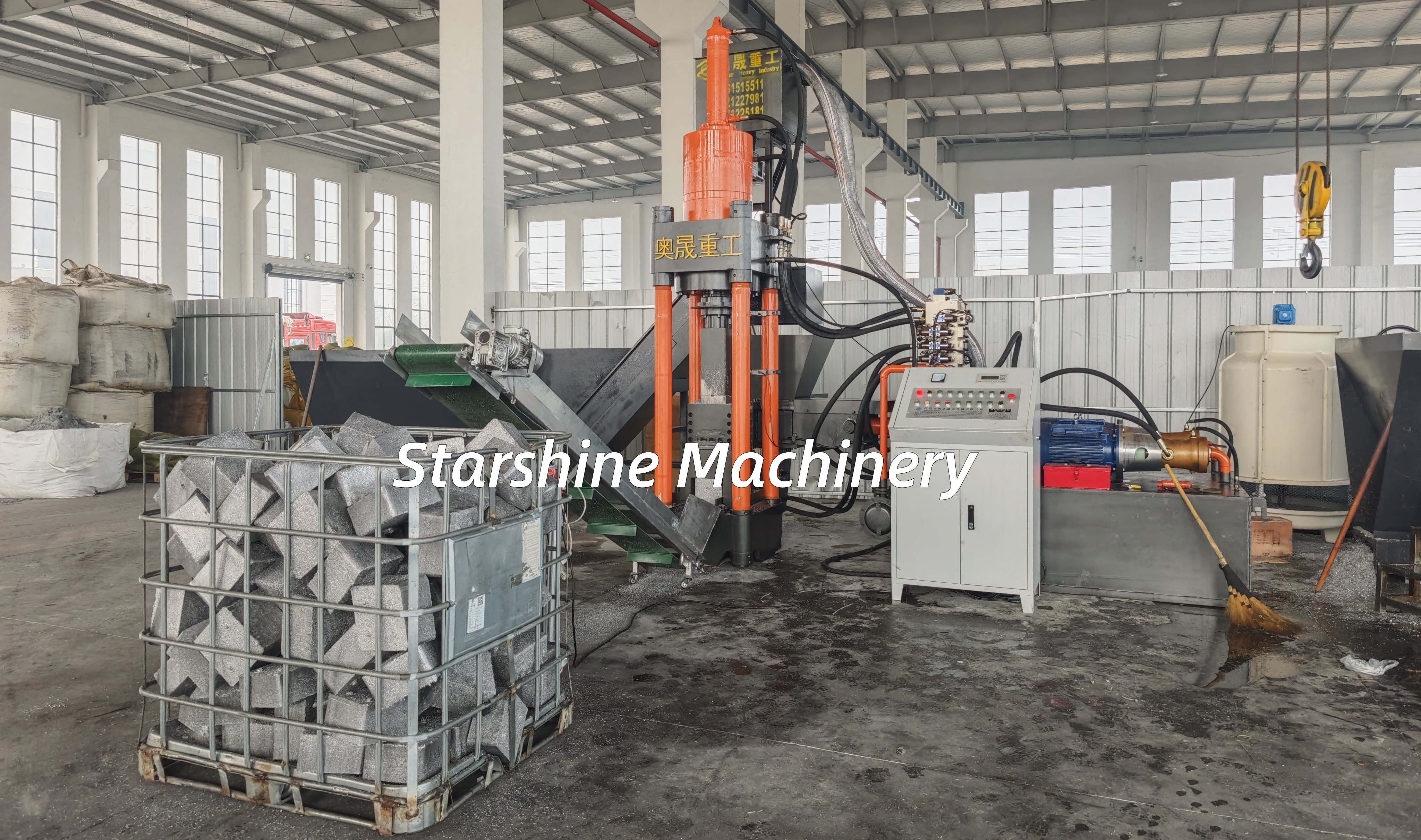metal chips press
