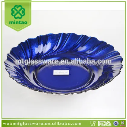 elegant glass soup plate