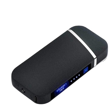 Portable Outdoor LED Touch Windproof Double Arc Flameless USB Lighter