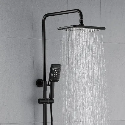 European-Style Full Copper Constant Temperature Shower Set for Bathroom