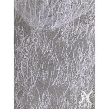 Sequin Embroideried on Floral Lace