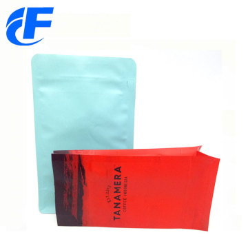 Popular resealable plastic coffee stand up bag