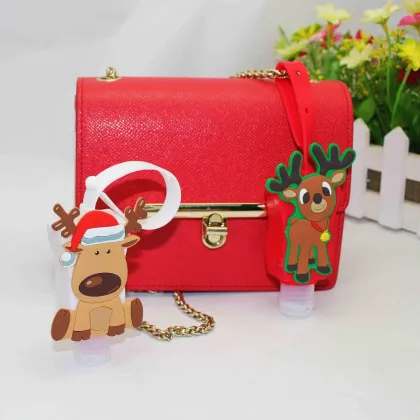 Christmas moose silicone bottle holder