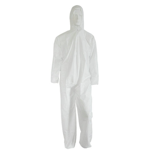 Mono de trabajo desechable blanco impermeable