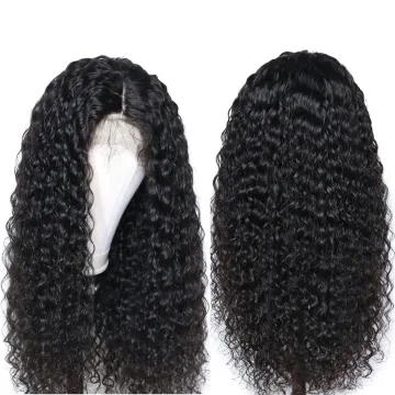 Direct Factory Sale Swiss Lace Curly Lace Frontal Wig For Black Women Virgin Human Hair Brazilian Kinky Curly Lace Wig Vendors