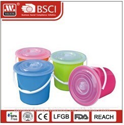 plastic bucket W/lid 13L/16L/20L