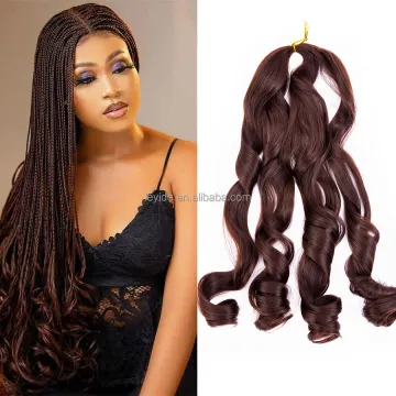 AliLeader Synthetic Loose Body Wave Spiral Curls Hair French Curly Crochet Braids Wavy Pony Curly Twist Braiding Hair Extensions