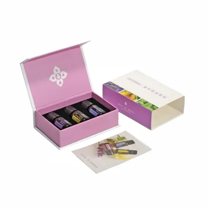 Custom Beauty Magnetic Packaging Essential Oil Paper Box