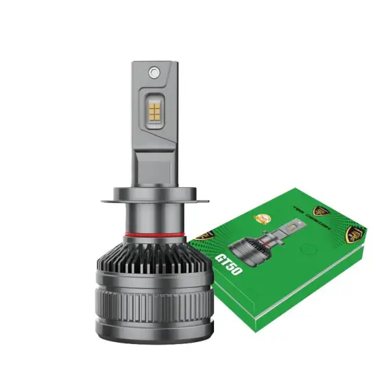 New Toby's GT50 Car Headlights: 100W, 10000LM, H4 & H7 Compatibility, 3570 SMD LED Lights