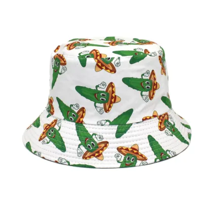 The New Cartoon Fisherman Hat: Spring and Fall Unisex Outdoor Sunscreen Sun Hat